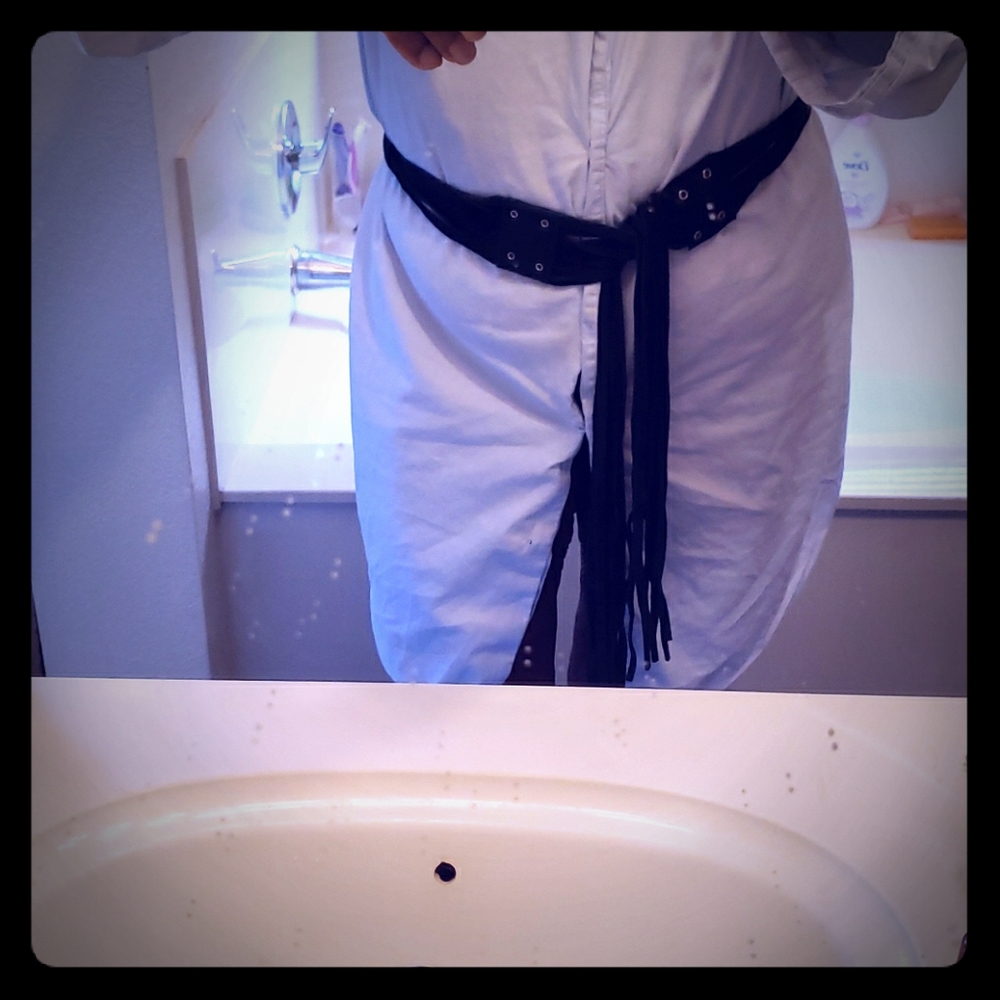 Lane Bryant A suede rope type belt,  ties in front